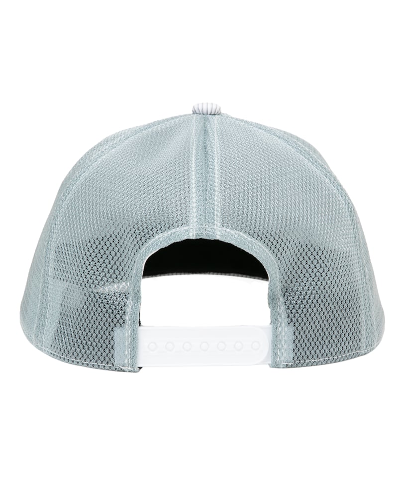 𝐂𝐎𝐎𝐓𝐈𝐄 | Stripe Broad 5 Panel Mesh Cap | White