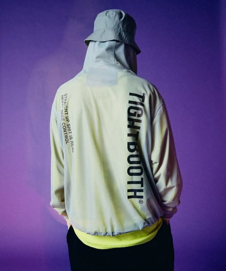 TIGHTBOOTH | TBPR / LABEL LOGO SHEER PARKA | Black