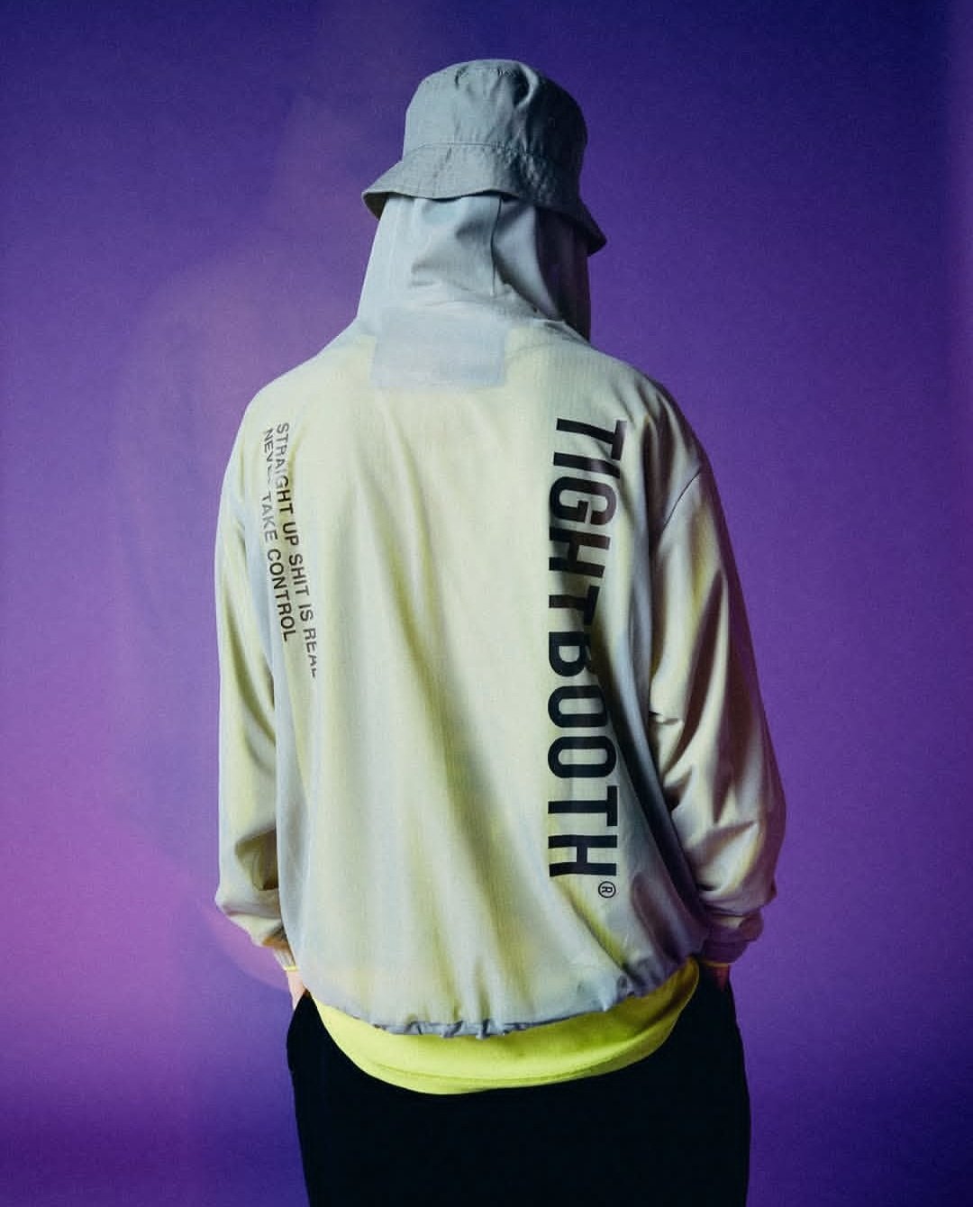 𝐓𝐈𝐆𝐇𝐓𝐁𝐎𝐎𝐓𝐇 | TBPR / LABEL LOGO SHEER PARKA | Bl