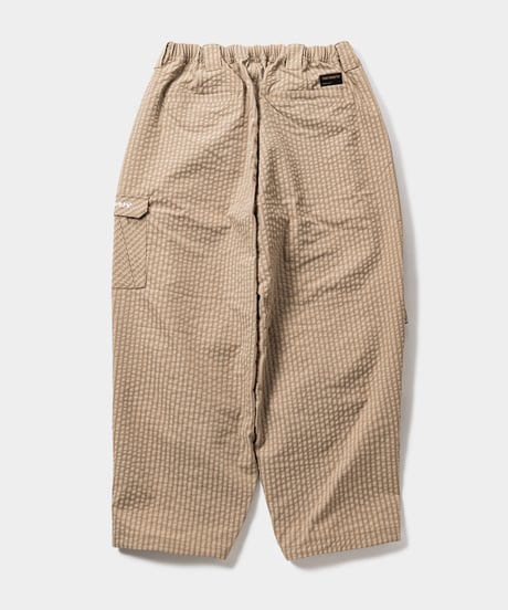TIGHTBOOTH | TBPR / RIPPLE PLAID BALLOON PANTS | Beige