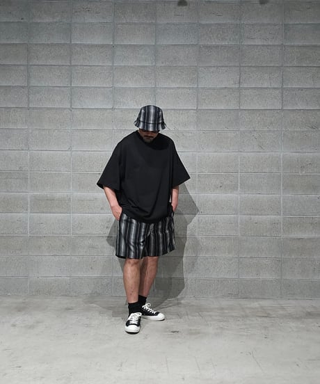 COOTIE | Dobby Chain Stripe Easy Shorts | Black