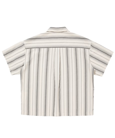 COOTIE | Dobby Chain Stripe S/S Cavana Shirt | Ivory