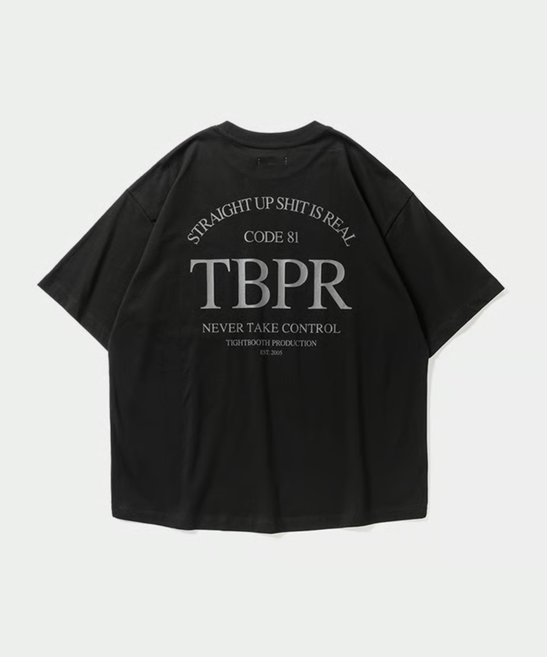 𝐓𝐈𝐆𝐇𝐓𝐁𝐎𝐎𝐓𝐇 | STRAIGHT UP S/S T-SHIRT | Black |