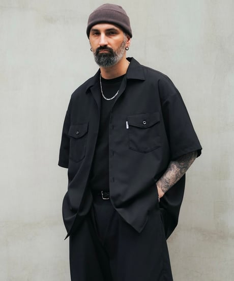 COOTIE | T/W S/S Scout Shirt | Black
