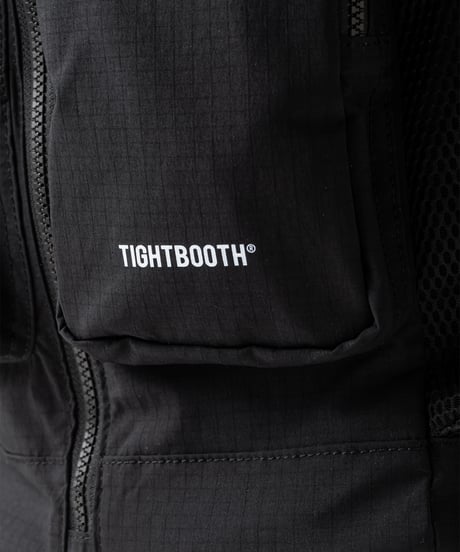 TIGHTBOOTH | TBPR / DOUBLE POCKET RIPSTOP BACKPACK | Black