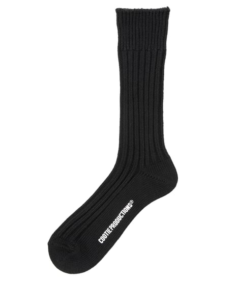 𝐂𝐎𝐎𝐓𝐈𝐄 | Lowgauge Middle Socks | Black