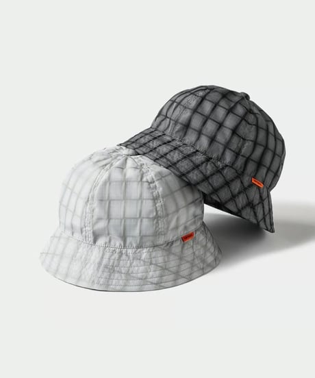 TIGHTBOOTH | EMBOSS PLAID HAT | BLACK
