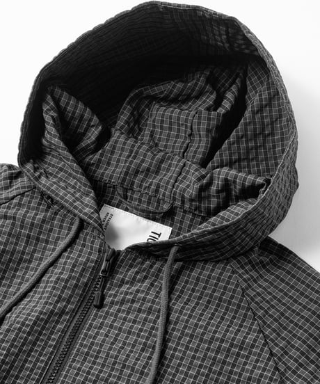 TIGHTBOOTH | TBPR / RIPPLE PLAID ANORAK | Black