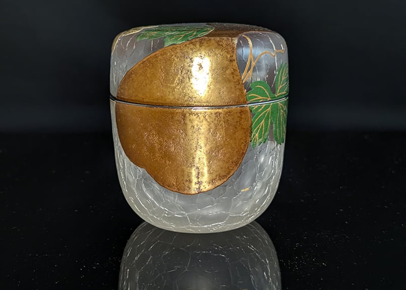 クリスタルガラス瓢蒔絵茶器(吉田華正) | 浦和 茶道具つかもと クリスタルガラス瓢蒔絵茶器(吉田華正) | 浦和 茶道具つかもと