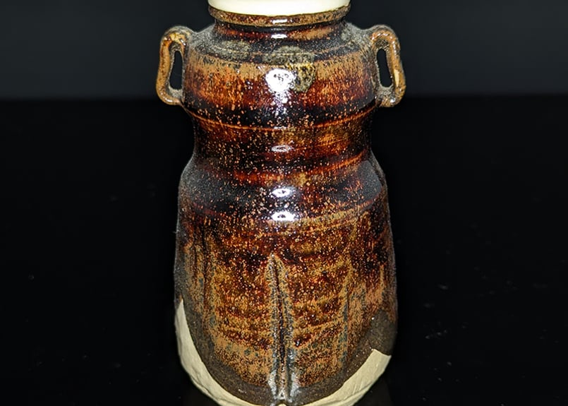 耳付織部茶入 | 浦和 茶道具つかもと｜オンラインショップ｜茶道具の