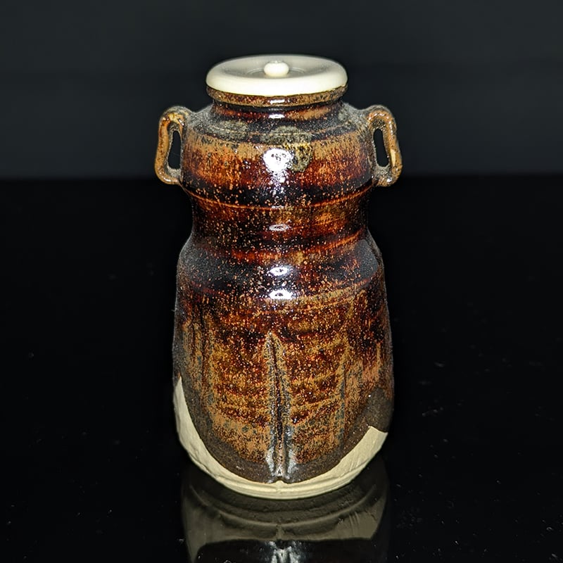 耳付織部茶入 | 浦和 茶道具つかもと｜オンラインショップ｜茶道具の