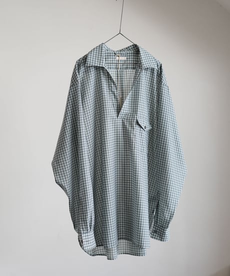 ULTERIOR "Super Light Wool Check Skipper Shirt"