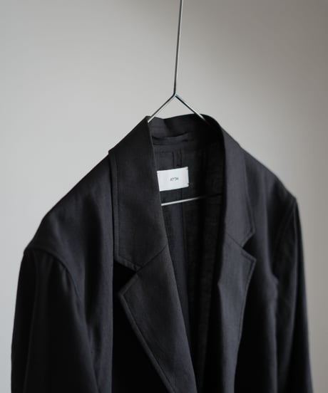 ATON "Silk Linen Mixing Tailored Jacket"