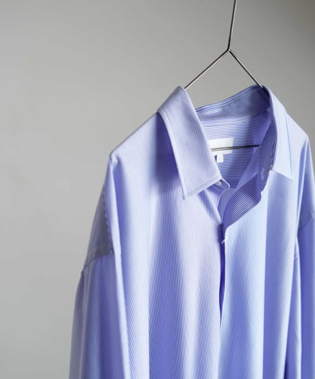 KANEMASA PHIL. "46G Stripe Atmosphere Shirt"