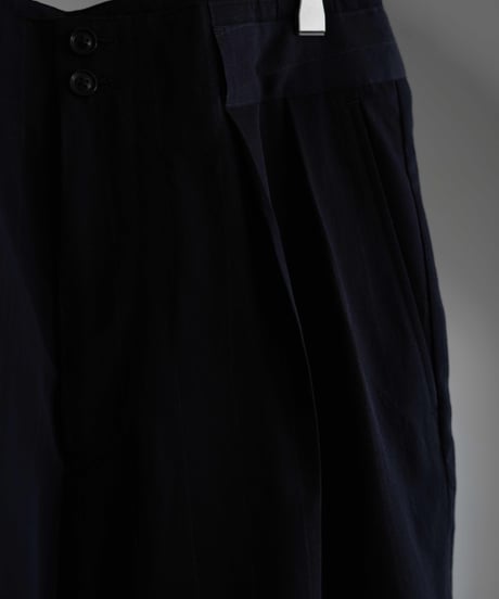 ULTERIOR "Wool Washi Stripe Tucked Trousers"