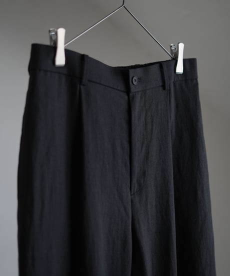 ATON "Silk Linen Mixing Loose Fit Pants"
