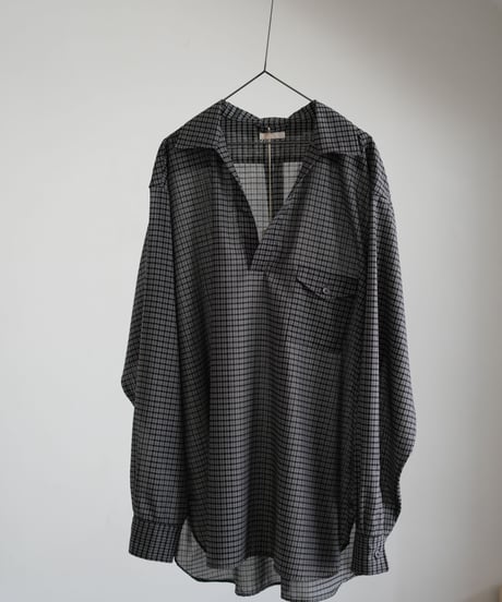 ULTERIOR "Super Light Wool Check Skipper Shirt"