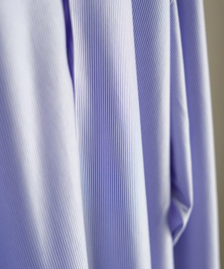 KANEMASA PHIL. "46G Stripe Atmosphere Shirt"