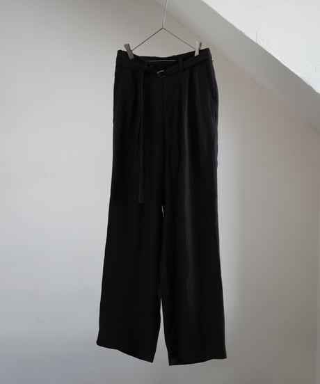 m's braque "Belted Tucked Baggy Pants"