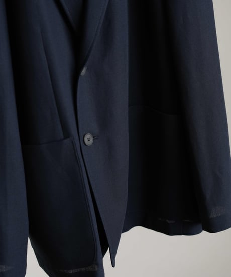 ATON "Twist Wool Linen Semi Double Jacket"