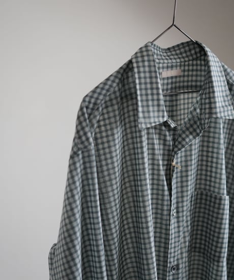ULTERIOR "Super Light Wool Check Shirt"