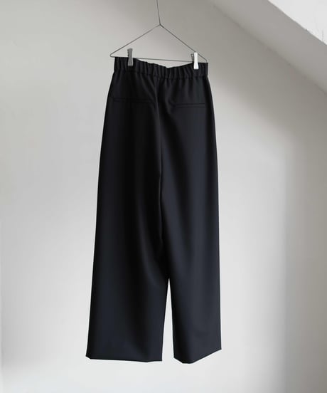 ATON "Wool Tropical Wide Easy Pants"