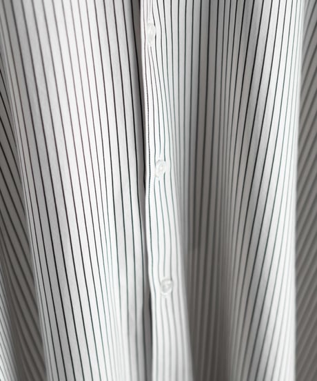 KANEMASA PHIL. "46G Stripe Atmosphere Shirt"