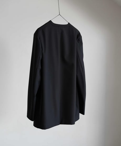 ATON "Wool Tropical Nocoller Jacket"