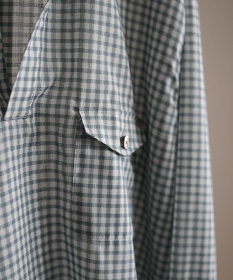 ULTERIOR "Super Light Wool Check Skipper Shirt"