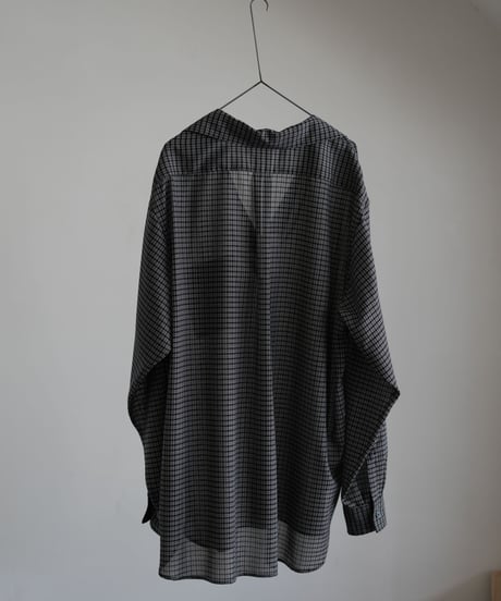 ULTERIOR "Super Light Wool Check Skipper Shirt"