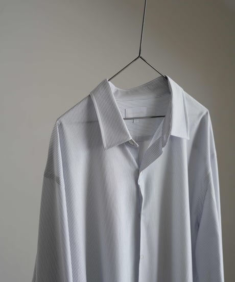 KANEMASA PHIL. "46G Stripe Atmosphere Shirt"