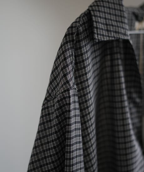 ULTERIOR "Super Light Wool Check Skipper Shirt"