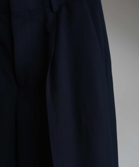 ATON "Twist Wool Linen Standard Pants"