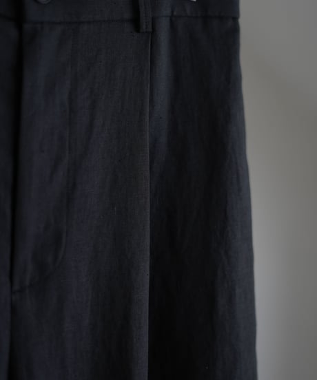 ATON "Silk Linen Mixing Loose Fit Pants"