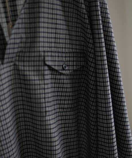 ULTERIOR "Super Light Wool Check Skipper Shirt"