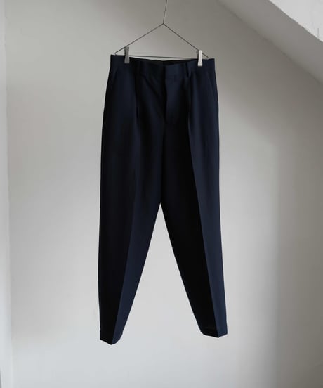 ATON "Twist Wool Linen Standard Pants"