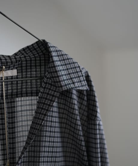 ULTERIOR "Super Light Wool Check Skipper Shirt"
