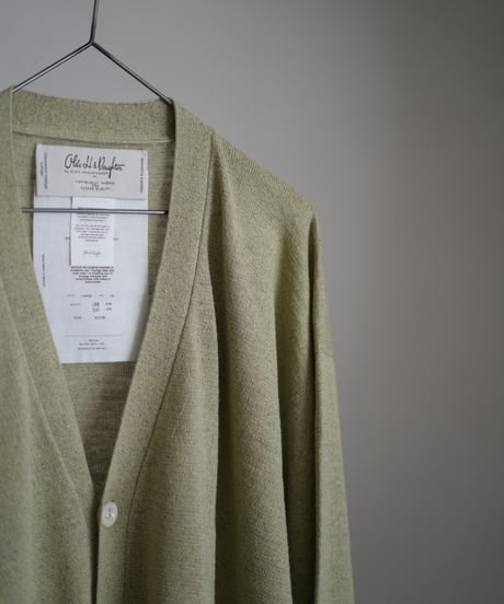 Olde H & Daughter "Linen Silk Plain Stitch V Neck C/D"