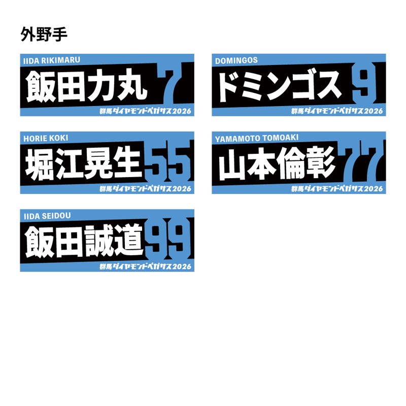 2026 選手タオル | 群馬ダイヤモンドペガサス公式オンラインショップ