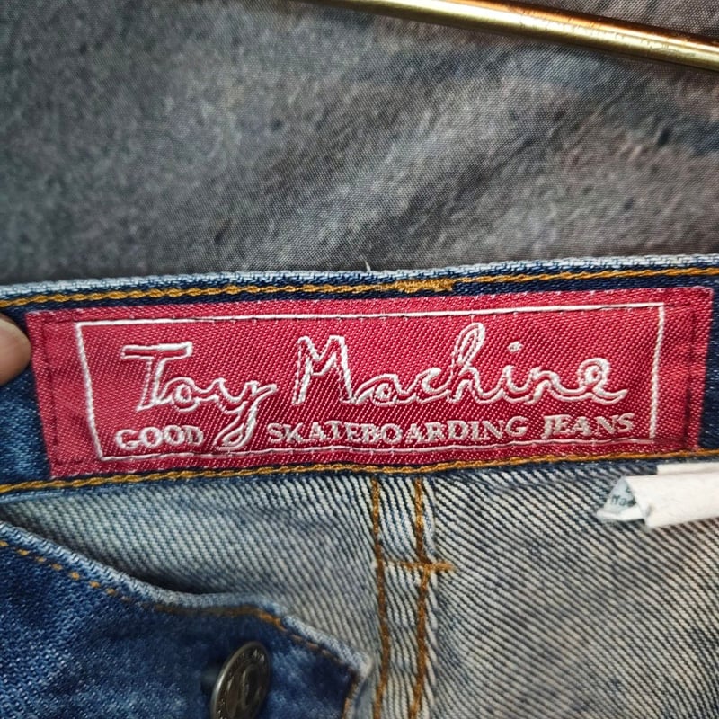 90s~00s Toy Machine トイマシーン デニム シューカット 微フレア USA 