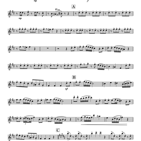 [Sax.4]Turkish March/W.A.Mozart | Arr. Yuki Okuno