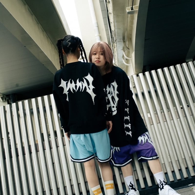 EMNW×RIPDW】 2FACE LONG SLEEVE T-SHIRT [Black]