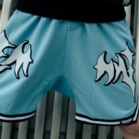 【EMNW×RIPDW】 2FACE BASKETBALL PANTS [Sky]