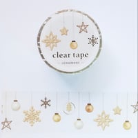 MINDWAVE 箔押しクリアテープ  30mm幅  ornament