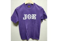 リアルマッコイズ　JOEデザインプリントTシャツ　綿　38　紫　男女兼用