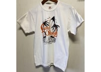 フラットヘッド　LAサーフデザインTシャツ　白　38Mサイズ　男女兼用
