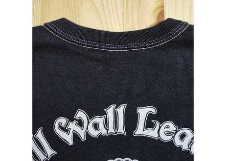 フラットヘッド ×ビルウォールレザーコラボTシャツ　綿　38　黒　男女兼用