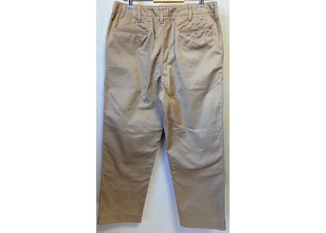 リアルマッコイズ KHAKI TROUSERS 綿 31✖️34 カーキ　男女兼用