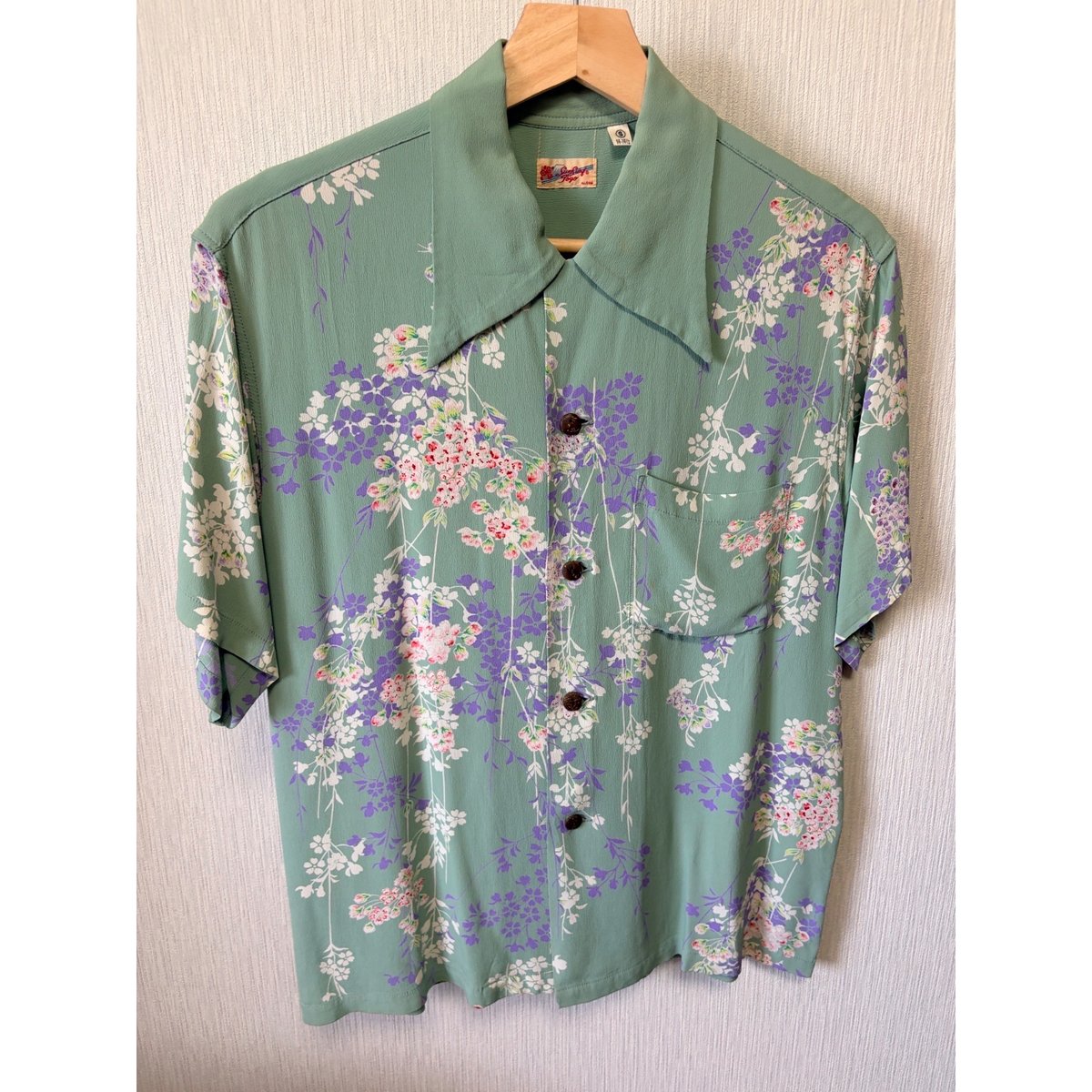 SUNSURF サンサーフ アロハシャツ 枝垂れ桜　CHERRY BLOSSOM サンサーフ Sun Surf CHERRY BLOSSOMS 桜アロハシャツ Sサイズ 男女兼