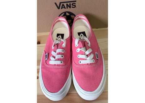 バンズ　VANS オーセンティック　リシュー44 レディーススニーカー　SALT WASH ピンク 23.5cm